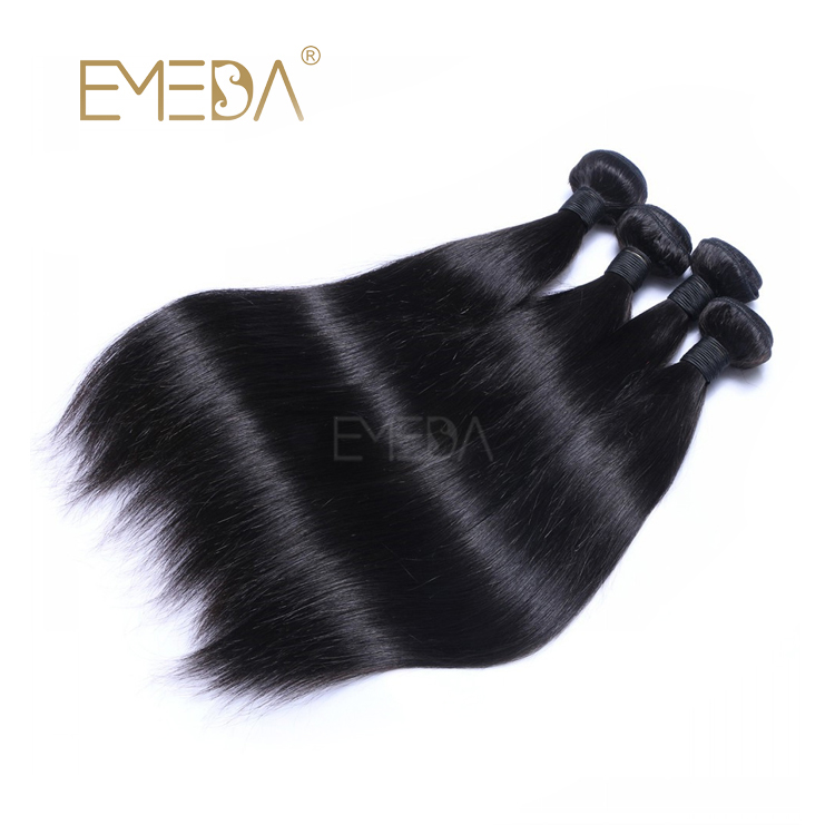 Brazilian Human Hair Straight Top Quality Virgin Remy 100% Real Unprocessed Hair Weave  LM301